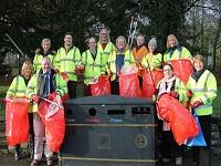 Image of a group of litter pickers