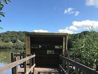 Image of bird hide at Llandrindod Lake