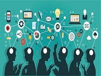 Image of silhouettes brainstorming