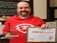 MR965 - Award recognition for Machynlleth comic artist Photo of David Llewelyn Lewis