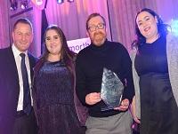 Image of Detached Youth Work Team with their award