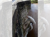 Image of damage to Crickhowell Bridge