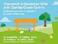 Image promoting the 2020 Spring Clean Cymru Campaign Image promoting the 2020 Spring Clean Cymru Campaign