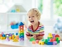 Image of child playing with blocks