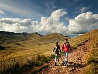 Image of a couple walking in the Brecon Beacons