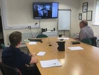 Image of people taking part in virtual careers event Image of people taking part in virtual careers event