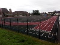 Image of the refurbished all-weather pitch at Welshpool High School