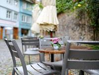 Image of an outdoor dining table and chairs