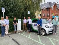 Image of electric car point Image of electric car point