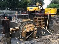 Image of repairs to damaged culvert