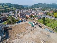 Image of housing development site in Llanidloes