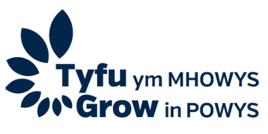 Grow in Powys logo