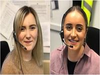 Health board staff working in the call centre