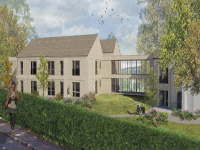 Artist's impression of Pont Aur - Front view
