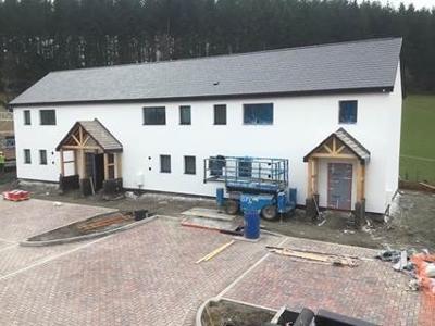 Image of new social housing in Sarn