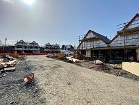 Image of new council homes being built in Llanidloes