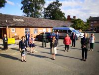 Welsh Minister meets representatives of council, health board and ambulance trust.