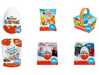 Image of various Kinder products
