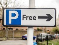 Image of a free parking sign