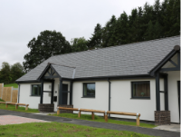 Image of new social housing development in Sarn