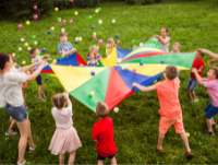 Children playing outdoors