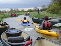 Image of people canoeing on Montgomery Canal