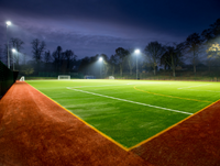 Photo of the new 3G pitch that has been installed at Llanfyllin Sports Centre