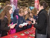 Image of young people at the careers fair Image of young people at the careers fair