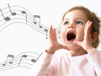 Toddler with music