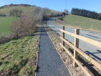 Image of path improvements to the Glyndwr's Way National Trial