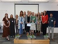 Powys County Council staff who were nominated and their supporters at the Mid and West Wales Regional Safeguarding Board’s annual awards ceremony 