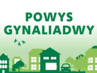 Delwedd gydag adeiladau, ceir a choed ochr yn ochr â'r pennawd: "Powys Gynaliadwy".