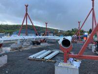 Image of sections of the Newtown active travel bridge at the depot