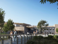 Image of proposed new building for Ysgol Bro Hyddgen