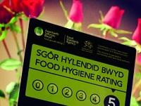 Image of a food hygiene rating sign