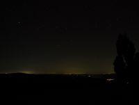 Image of the night sky above Presteigne and Norton 