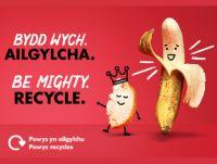 Image of a banana for the latest Be Mighty Recycling campaign