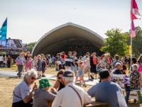 Image of visitors to the Urdd Eisteddfod