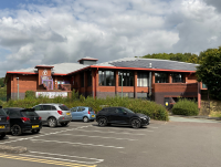 The 80 kWp solar system at the Flash Leisure Centre in Welshpool.