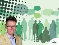 Image of Cllr Jake Berriman with silhouettes in the background