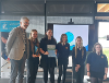 Image of Gwernyfed High School’s Eco-Club are presented with their 2025 Climate Challenge Cymru Award