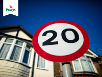 Image of 20mph outside some houses