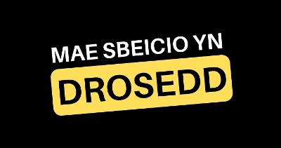 Mae sbeicio yn drosedd