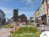 An artists impression of Brecon town centre 2026