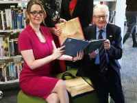 Minister officially opens Knighton Library