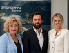 Members of Antur Cymru that will delivering the project on behalf of Growing Mid Wales (L-R) Lynne Rees, Alex Matthews, Emma Jehu
