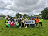 Image of turf cutting at Sennybridge School