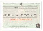 Image of a death certificate