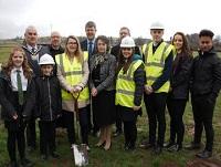Image of the turf cutting ceremony