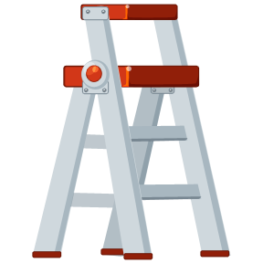Image of a stepladder Image of a stepladder